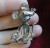 Основа для брошки Мышка 13х18мм, под платину