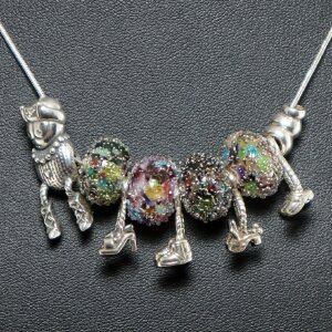 Основа для колье (Sterling Silver) Сороконожка, из 6 частей