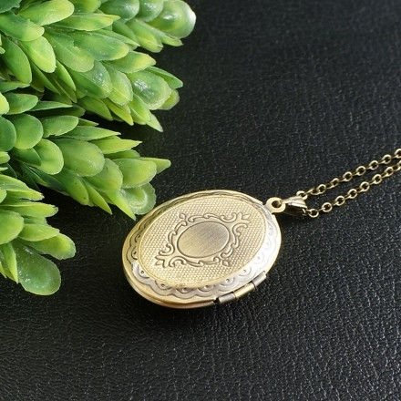 Медальон овальный Красная Яшма bronze №3
