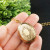 Медальон для фото с Малахитом Кулон Малахит Зеленый овальный №3 antique gold