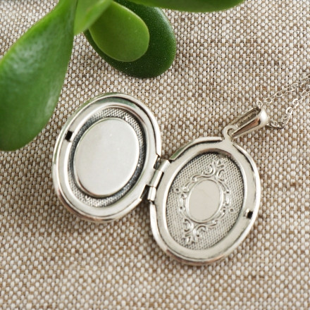 Медальон овальный Сердолик antique silver
