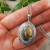 Медальон овальный Яшма пикассо оливковая antique silver Медальон овальный Яшма пикассо оливковая antique silver