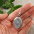 Медальон Камея Дама на розовом antique silver