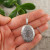 Медальон Камея Кошка белая на черном antique silver