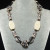 Бусы Черные Бежевые Черно-белые Ivory Крупные Черная Роза Колье
