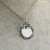 Подвеска Кулон Зеркало 20мм Цветок Листик antique silver