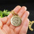 Подвеска Кулон Зеркало 20мм Цветок Листик antique gold