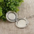 Медальон Аметист светлый круглый antique silver №4
