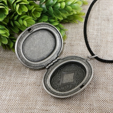 Медальон Камея Кот и Кошка влюбленные silver Медальон Камея Кот и Кошка влюбленные silver