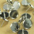 Основа для сережек пусеты гвоздики Круг 12мм silver (1 пара)