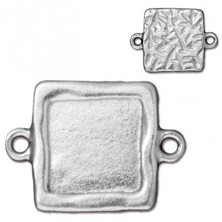 Коннектор рамка Квадрат TierraCast (1шт) rhodium