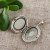 Медальон овальный Перламутр Гелиотис №4 antique silver