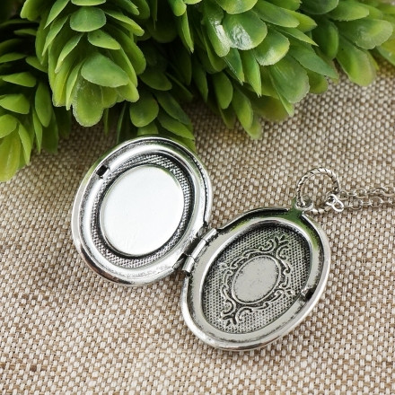 Медальон овальный Сердолик antique silver №2