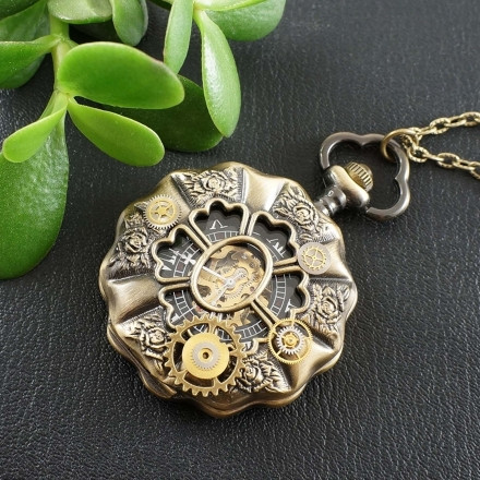 Часы Подвеска Механические Стимпанк Steampunk №1